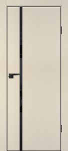 Товар Межкомнатная дверь P-22  кромка ABS черная c 4-х ст. Бежевый матовый